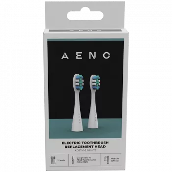 AENO náhradné hlavice kefiek, biele, Dupont štetiny, 2 ks v sade (pre ADB0001S/ADB0002S)