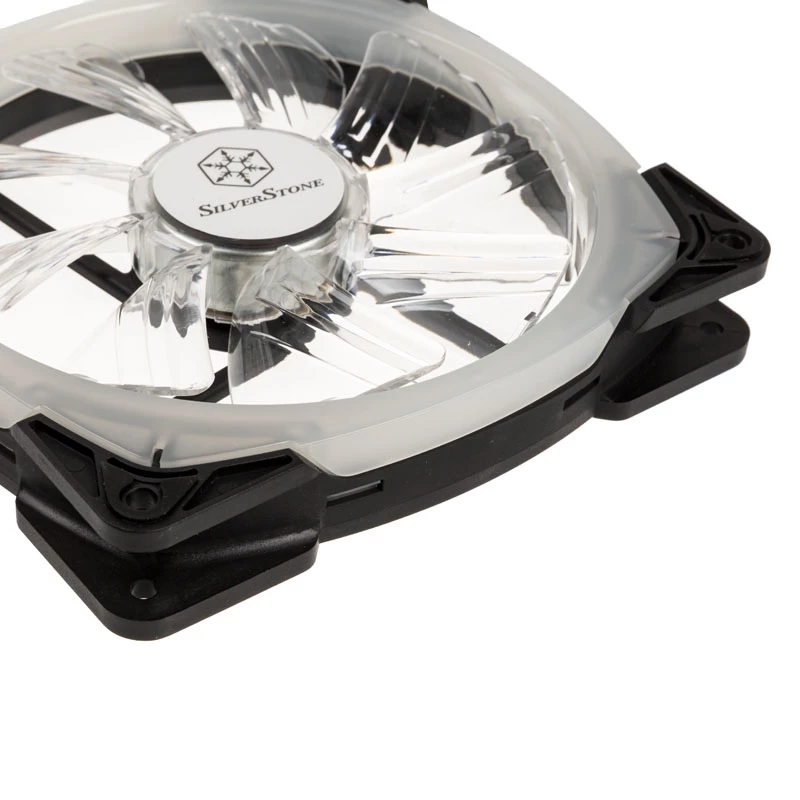 Skriňový ventilátor SILVERSTONE SST-FW142-RGB 140mm 1500U/min – RGB LED, kompatibilný s PWM