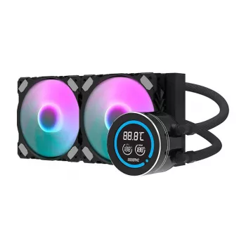 240mm radiátor Darkflash DN-D240 čierny — radiátor vodného chladenia pre PC systémy kvapalinového chladenia
