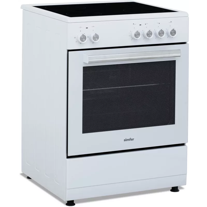 Simfer 6043SEDBB voľne stojaci elektrický sporák, 62 l, biela