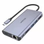 Hub UNITEK uHUB S7 USB 3.2 Gen 1 Type-C sivý