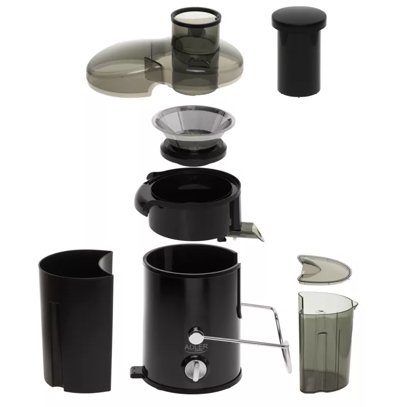 Odstredivý odšťavovač Adler AD 4132 600 W čierna nerez