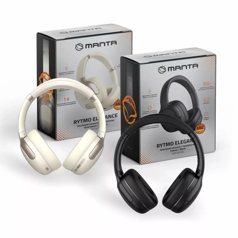 Slúchadlá Manta HDP1001CR Rytmo Elegance krémová