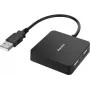 Hama 00300081 rozhranie hub USB 2.0 Type-A 480 Mbit/s čierny