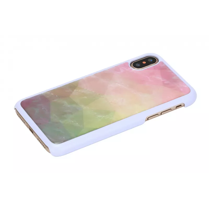 iKins Water Flower puzdro pre iPhone XS/X, biele, K1690H