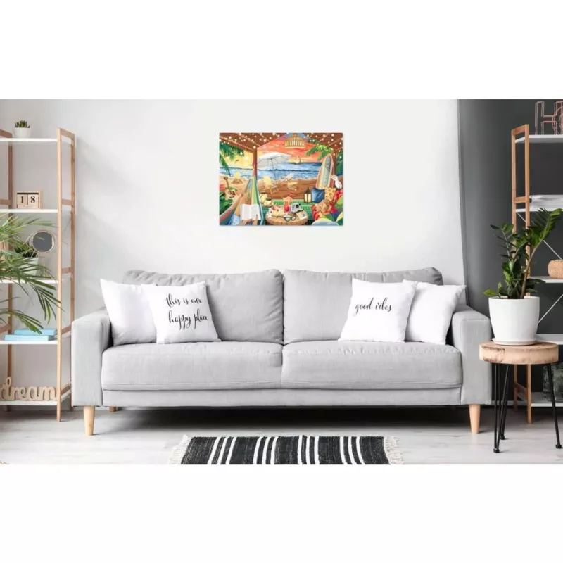 Puzzle-Malset Ravensburger Cozy Cabana 23911 – puzzle-maľovacia aktivita