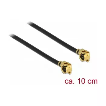 Delock 89607 anténny kábel, MHF na MHF, 10 cm, čierny
