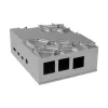 Akasa hliníková skriňa pre Raspberry Pi 4B s tepelnou sadou - strieborná (A-RA09-M1S)