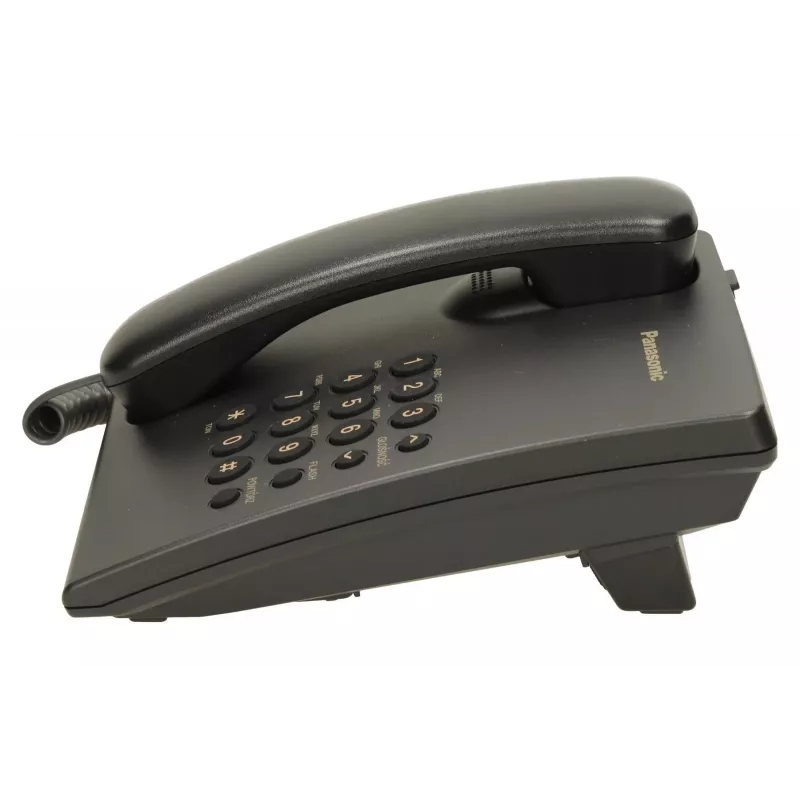 Káblový telefón Panasonic KX-TS500 čierny s identifikáciou volajúceho a hlasitým odposluchom