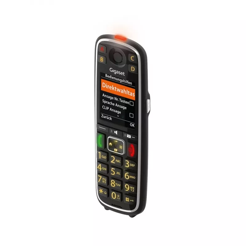 Gigaset E720HX analógový/DECT telefón so zobrazením čísla čierny