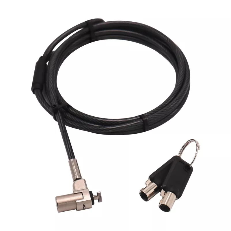 Káblový zámok DICOTA D31831 čierny strieborný 2m okrúhly kľúč