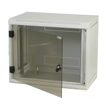 Nástenný rack Triton Delta B4S 19 palcov rack nástenná montáž 6U/400 sklenené dvere