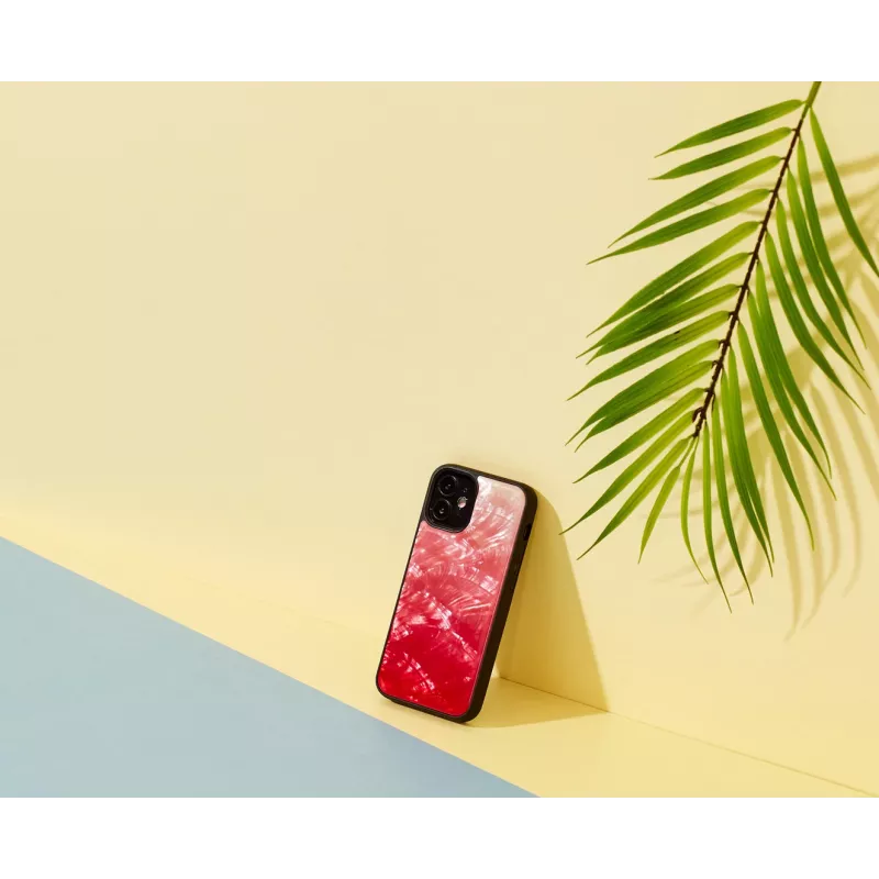 Ochranné puzdro iKins pre Apple iPhone 12 mini — Pink Lake s čiernymi akcentmi