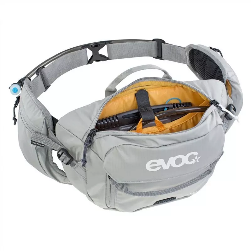 EVOC Hip Pack bedrová taška sieťovina nylon ripstop sivá 3L unisex