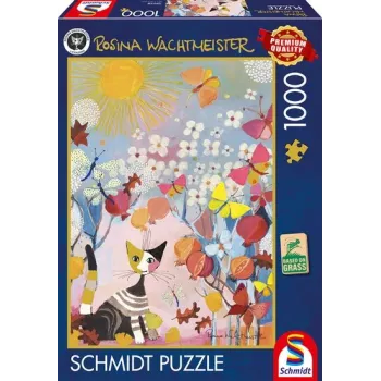 Rosina Wachtmeister: Gestreiftes Kätzchen, Puzzle 1000 dielikov