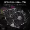 Corsair RS140 140mm skriňový ventilátor balenie 2 ks čierny