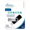 MEDIARANGE MR931-2 - 16 GB - USB Type-A / Micro-USB - 2.0 - 15 MB/s - otočný krúžok - strieborná - čierna