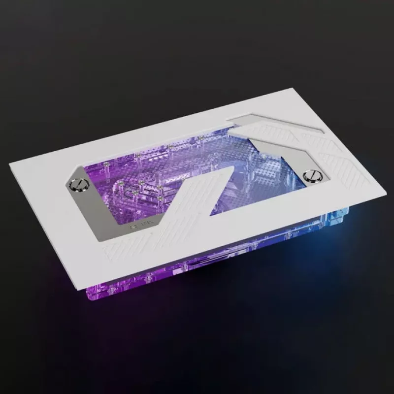 Alphacool Distroplate Apex Dark Base Pro 901 RGB Support — rozdeľovacia doska pre PC vodné chladenie, model 14658