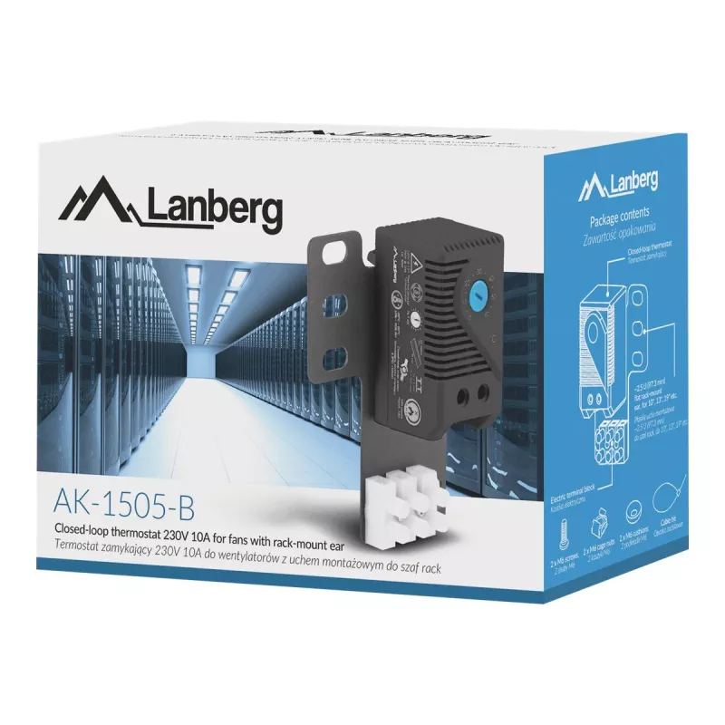 Termostat Lanberg AK-1505-B sivý