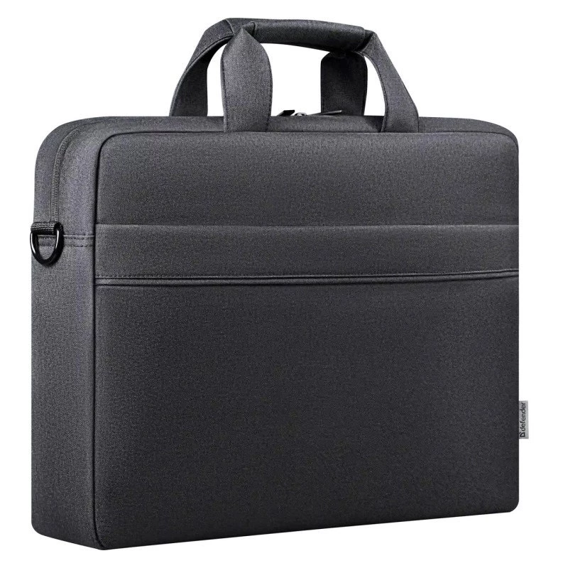 Taška na notebook DEFENDER FIRM 26123 pre 15,6-palcové notebooky, polyuretán, čierna, Toploader, odnímateľný popruh na rameno