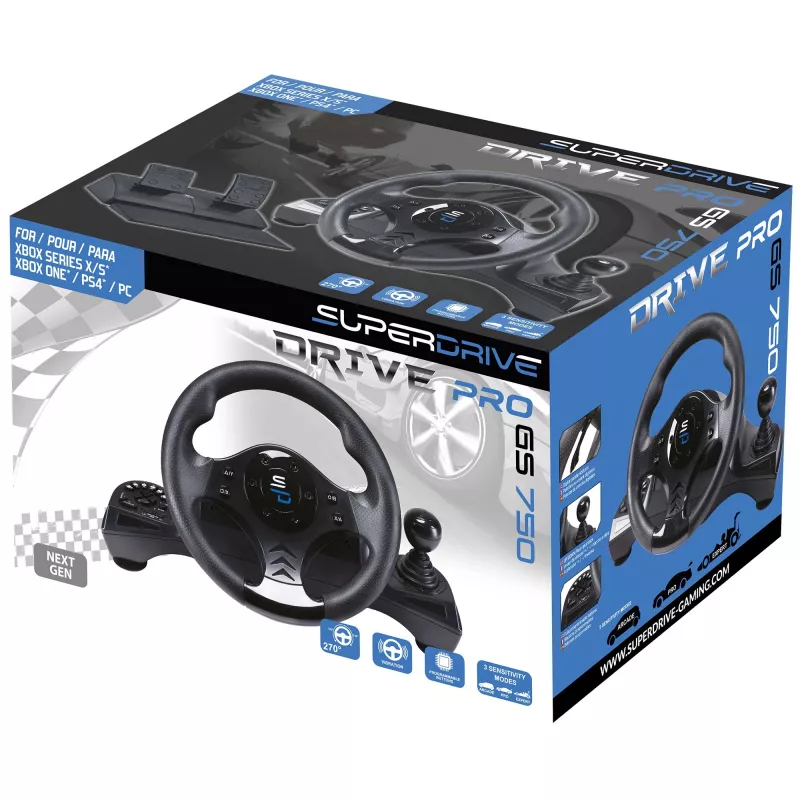 Volant + pedále Subsonic SA5156-NG 270° rotácia USB čierny