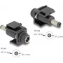 DeLOCK keystone modul DC 5,5 x 2,5 mm samica na samec čierny
