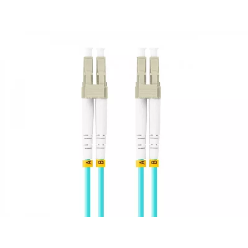 Optický kábel LANBERG FO-LULU-MD31-0030-TQ, OM3, LC–LC, 3 m, Aqua