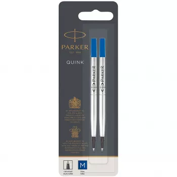 PARKER náplň do rollerball 2 ks M modrá blister
