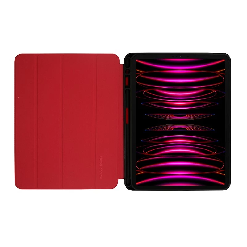 Crong FlexFolio CRG-FXF-IPD112-RED knižkové puzdro pre iPad Air 11 M3 (2025)/M2 (2024), iPad Air 10.9 (5-4 gen.), iPad Pro 11 (2022-2021), 27,7 cm (10,9″), s držiakom na Apple Pencil, červené