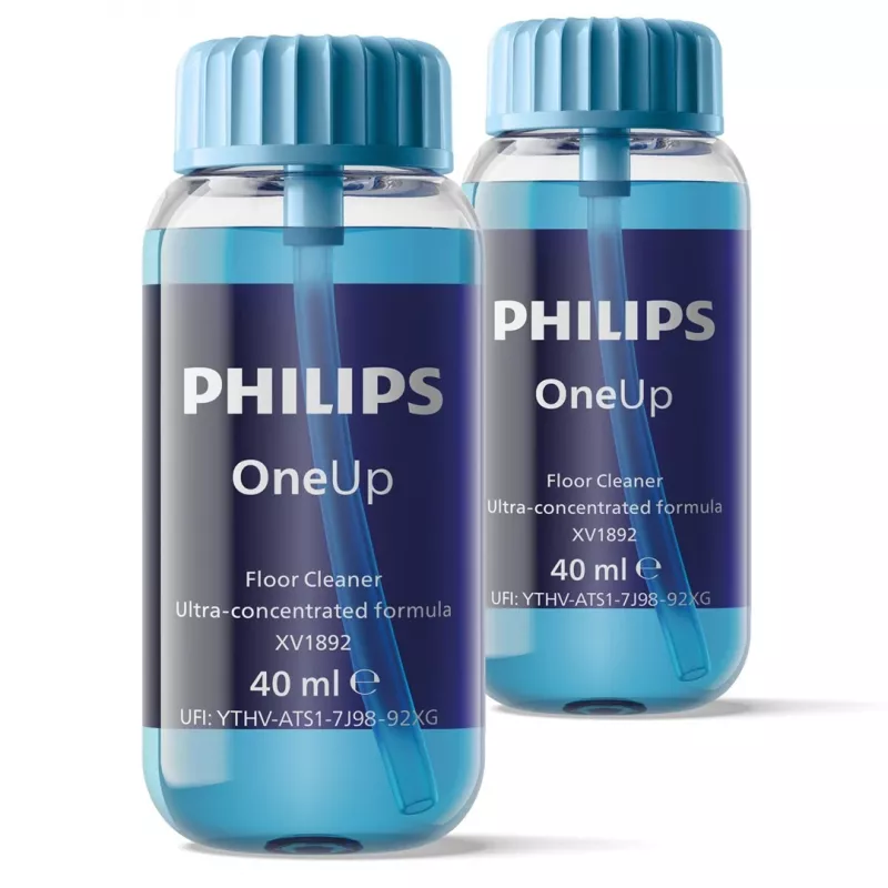Philips OneUp ultra koncentrovaný čistič podláh, tyčový vysávač, modrý, 40 ml, tekutý (koncentrát), Philips OneUp, 30 mm