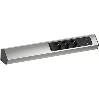 Predlžovacia zásuvka Bachmann CASIA 2 s 3x CEE7/3 zásuvkami a 1x USB A/C 22W