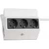 Brennenstuhl 1150070, 3 m, 3 AC výstupy, interiér, IP20, antracit, biela, 16 A