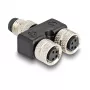 Káblový rozdeľovač DeLOCK 60577 čierny PVC M8 22mm 24mm 10mm