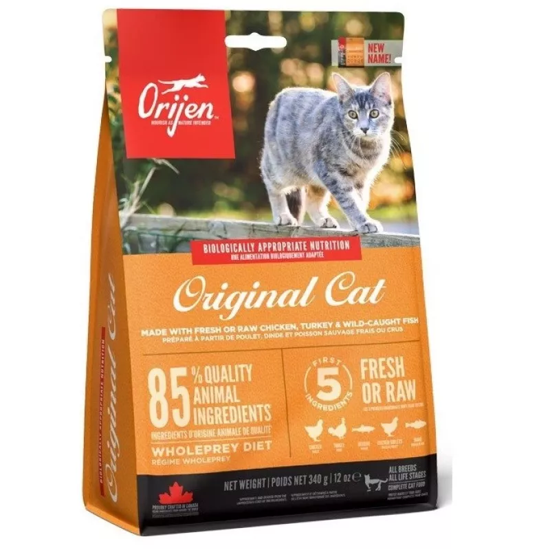 Orijen Cat & Kitten suché krmivo pre mačky kurčina, ryba, morčacina 340 g