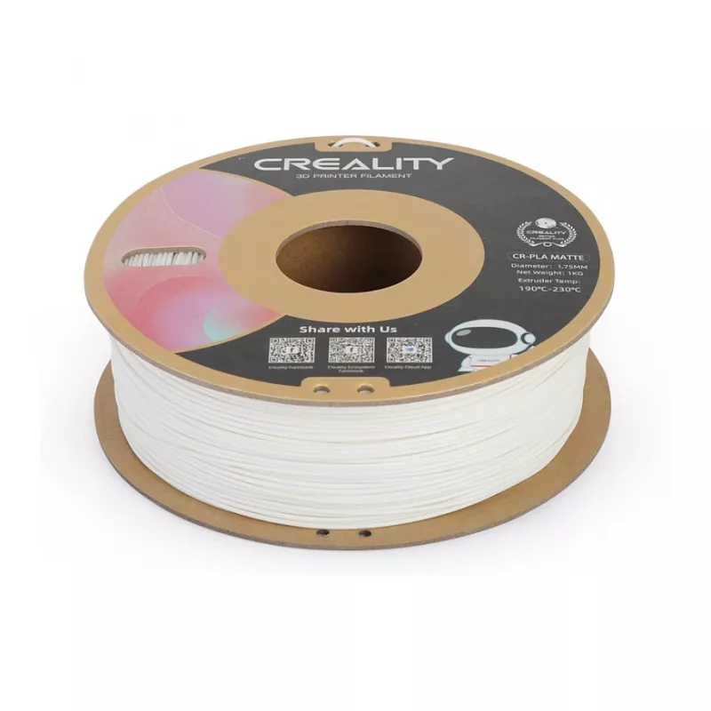 Cievka filamentu Creality PLA 1,75 mm biela 1 kg (model 3301010296)
