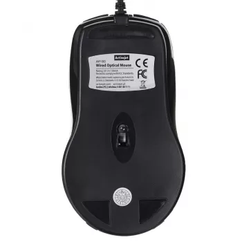 Activejet AMY-083 myš káblová USB (optická; 1000 DPI; čierna)