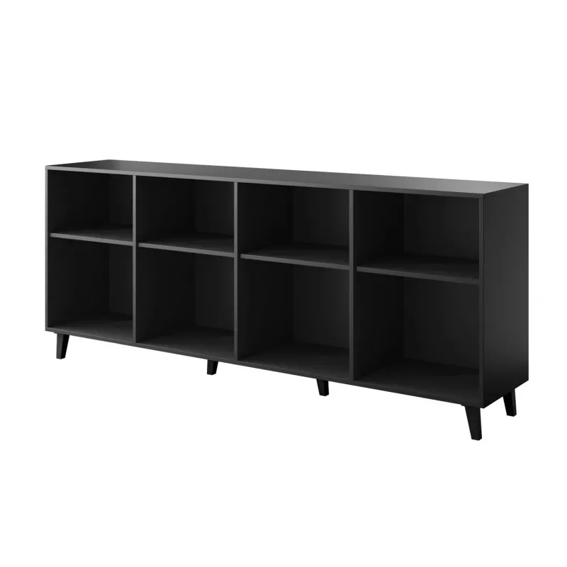 ASTI komoda 200x42x82 čierna matná