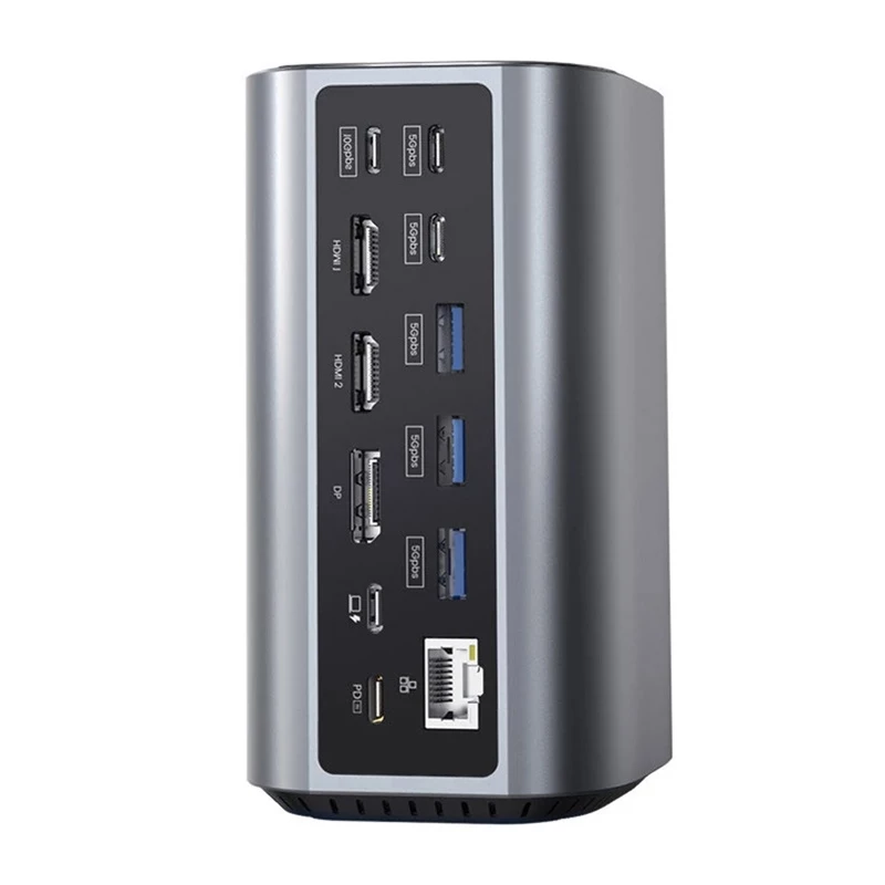 Dokovacia stanica BlitzWolf BW-TH15 17in1 — 2x HDMI, DisplayPort, 4x USB-C