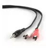 Gembird 1,5 m - 3,5 mm/2xRCA - M/M 1,5 m 3,5 mm 2 x RCA čierna - červená - biela (CCA-458)