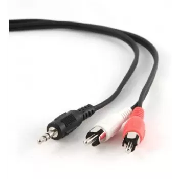 Gembird 1,5 m - 3,5 mm/2xRCA - M/M 1,5 m 3,5 mm 2 x RCA čierna - červená - biela (CCA-458)