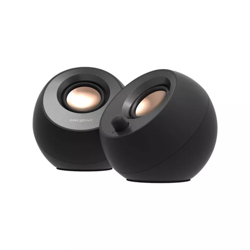 CREATIVE Pebble V3 minimalistické 2.0 USB-C stolové reproduktory s USB audio, Clear Dialog Enhancement, Bluetooth 5.0, 8W RMS so 16W špičkovým výkonom