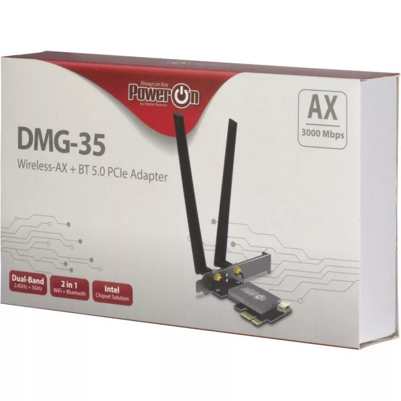Inter-Tech DMG-35 WLAN / Bluetooth 3000 Mbit/s interná (88888149)