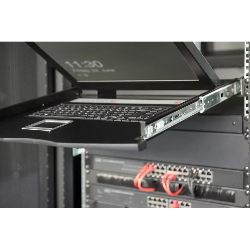 DIGITUS DS-72211-3US 19-palcová 16-port LCD KVM rack konzola