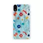 Puzdro na smartphone iKins pre iPhone XR — biele ochranné puzdro Poppin Rock