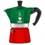 Moka kanvica Bialetti 0005322 manuálny kávovar 0,13 L zelená červená