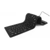 Silikónová klávesnica USB+PS/2 čierna