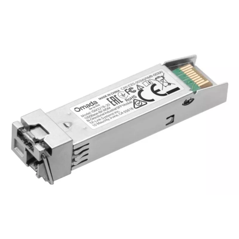 TP-Link Omada ISM321B-20 SFP transceiver modul, 1000Base-BX WDM obojsmerný, priemyselný, jednovidové vlákno, LC (UPC), 1,25 Gbit/s, 20 km, modul B