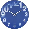 NeXtime hodiny 3077bl 3D, Ø39,5 cm, nástenné, modrá/biela