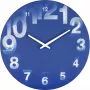 NeXtime hodiny 3077bl 3D, Ø39,5 cm, nástenné, modrá/biela