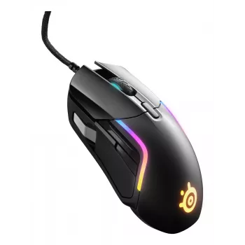 Herná myš STEELSERIES Rival 5 — pre pravákov, TrueMove Air senzor, 18.000 DPI, 9 programovateľných tlačidiel, USB Type-A, IP54